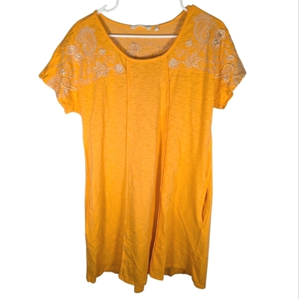 Soft Surroundings woman's midi sleep comfort midi shift dress nightgown size M